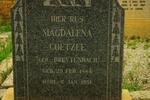 COETZEE Magdalena nee BREYTENBACH 1884-1931