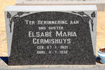 GERMISHUYS Elsabe Maria 1921-1932