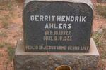 AHLERS Gerrit Hendrik 1927-1933