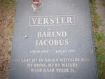 VERSTER Barend Jacobus 1928-1999 & Catharina Elizabeth 1943-