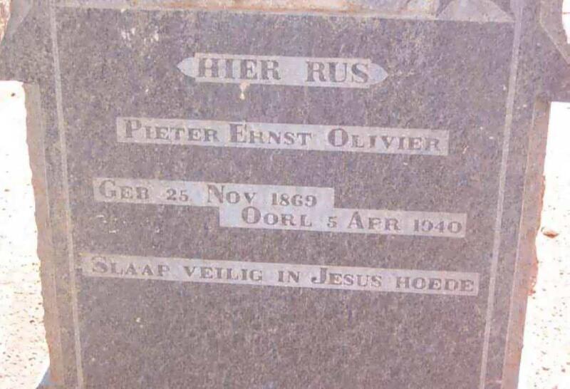 OLIVIER Pieter Ernst 1869-1940