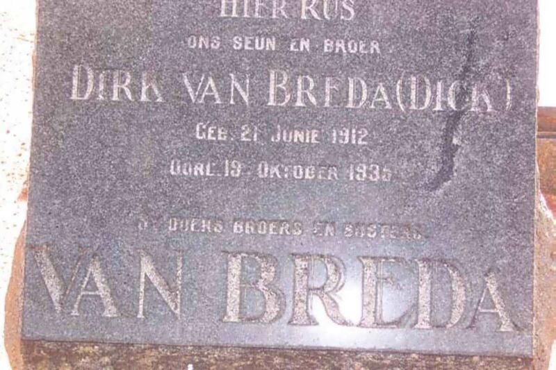 BREDA Dirk, van 1912-1935