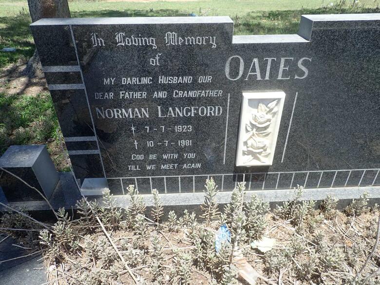 OATES Norman Langford 1923-1981