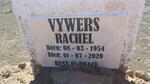VYWERS Rachel 1954-2020