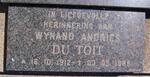 TOIT Wynand Andries, du 1912-1988