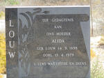 LOUW Alida nee LOUW 1898-1979