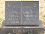 DERCKSEN Hendrik Andries 937-1989 & Hester Martha Margaretha 1944-