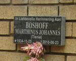 BOSHOFF Marthinus Johannes 1934-2010