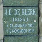 KLERK J.E., de 1940-2018