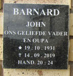 BARNARD John 1931-2019