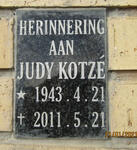 KOTZE Judy 1943-2011
