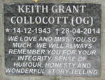 COLLOCOTT Keith Grant 1943-2014