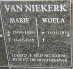 NIEKERK Woela, van 1933- & Marie 1935-2019