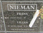 NIEMAN Frans 1942- & Lilian 1948-2017