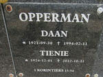 OPPERMAN Daan 1921-1994 & Tienie 1924-2012