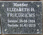 FRIEDRICHS Elizabeth H. 1938-2019