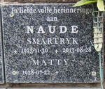 NAUDE Smartryk 1925-2013 & Matty 1928-