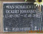 SCHALKWYK Ockert Johannes, van 1957-2016