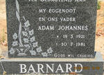 BARNARD Adam Johannes 1921-1981