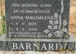 BARNARD Anna Magdalene 1925-2004