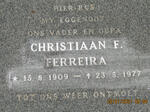 FERREIRA Christiaan F. 1909-1977