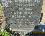 KAPP Catherina Rosina M. nee ZEELIE 1899-1975