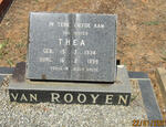 ROOYEN Thea, van 1934-1999