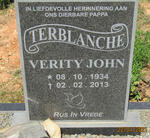 TERBLANCHE Verity John 1934-2013