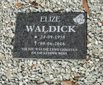 WALDICK Elize 1958-2016
