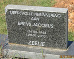 ZEELIE Erens Jacobus 1944-2003
