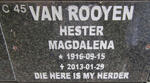 ROOYEN Hester Magdalena, van 1916-2013