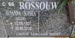 ROSSOUW Susanna Sophia 1937-2020