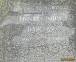 BARCLAY Henry John 1876-1951