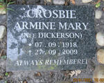 CROSBIE Armine Mary nee DICKERSON 1918-2009