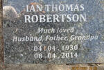 ROBERTSON Ian Thomas 1930-2014