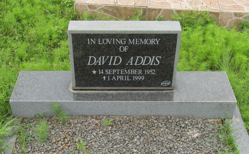 ADDIS David 1952-1999