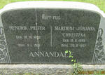 ANNANDALE Hendrik Pieter 1883-1968 & Marthina Johanna Christina 1885-1967