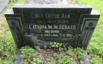 BEKKER Catrina M.M. nee GEYER 1882-1953