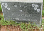 CLOETE Jan B. 1886-1965