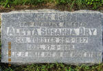 DRY Aletta Susanna nee VORSTER 1857-1939