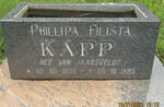 KAPP Phillipa Filista nee VAN JAARSVELDT 1935-1995