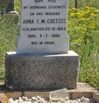 COETZEE Anna F.M. nee DREYER 1884-1960