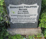 RETIEF Hermanus Philippus 1860-1928