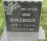 SCHLEBUSCH Anine 1977 -1978