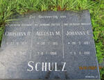 SCHULZ Christian R. 1871-1946 & Johanna E. 1887-1981 :: SCHULZ Augusta M. 1915-1966