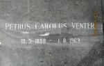 VENTER Petrus Carolus 1898-1963