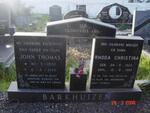 BARKHUIZEN John Thomas 1902-1974 & Rhoda Christina 1923-1994