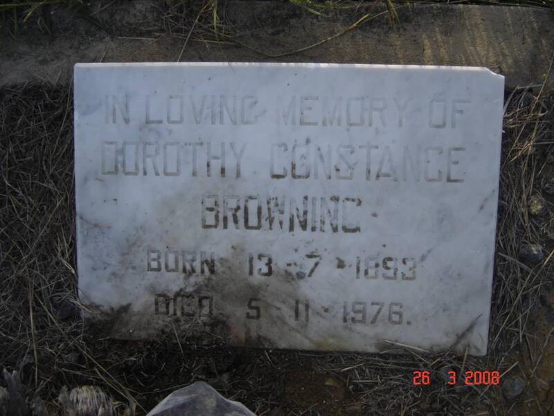 BROWNING Dorothy Constance 1893-1976