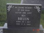 BRUIN Bea 1907-1989