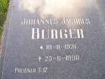 BURGER Johannes Jacobus 1931-1990